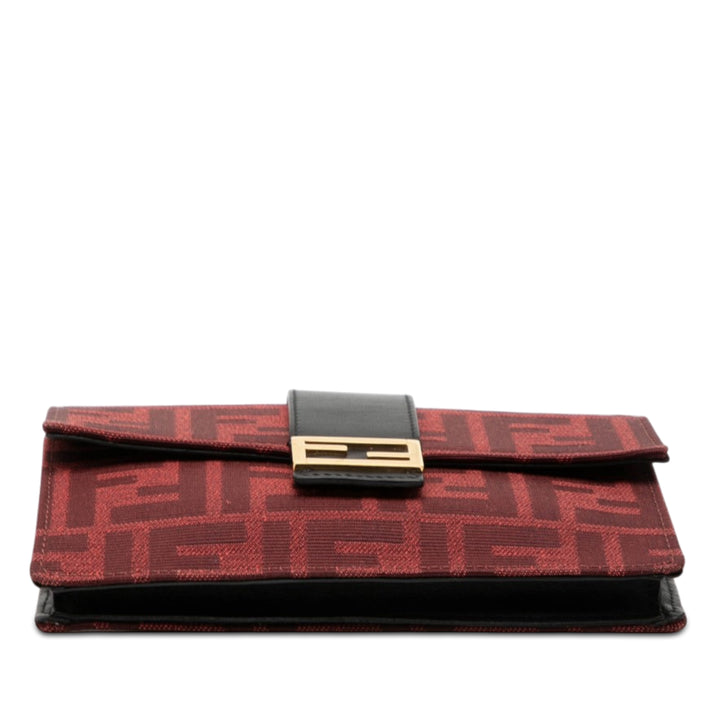 Fendi Zucca Toile Convertible Baguette Pochette
