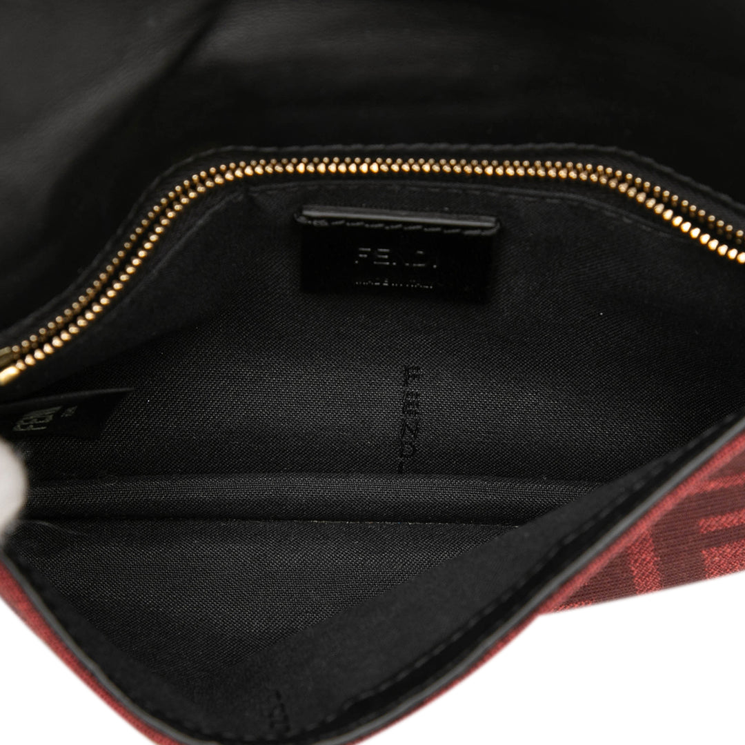 Fendi Zucca Toile Convertible Baguette Pochette