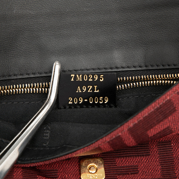 Fendi Zucca Toile Convertible Baguette Pochette