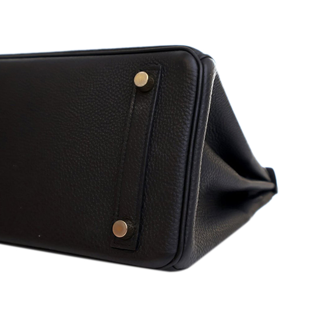 Hermès Togo Birkin Retourne 25 Noir