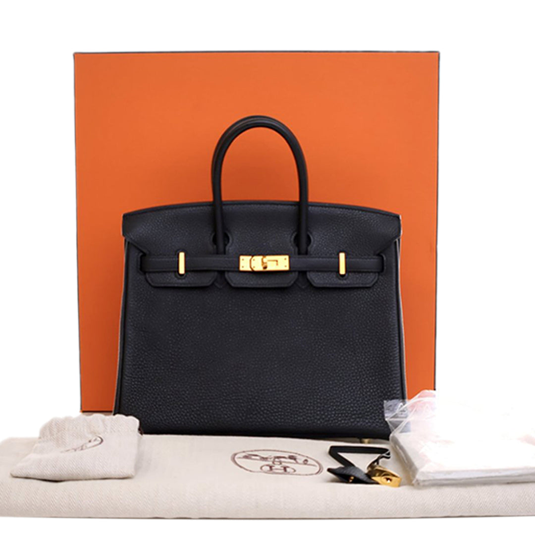 Hermès Togo Birkin Retourne 25 Noir