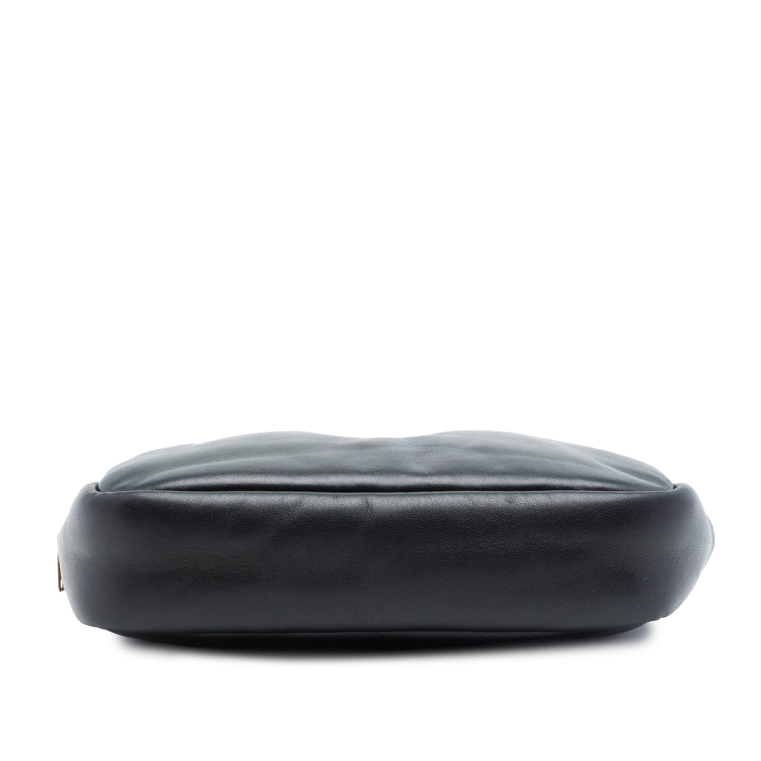 Saint Laurent Small Padded Cuir d'agneau Monogram Calypso Cosmetic Pochette