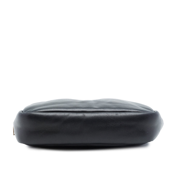 Saint Laurent Small Padded Cuir d'agneau Monogram Calypso Cosmetic Pochette