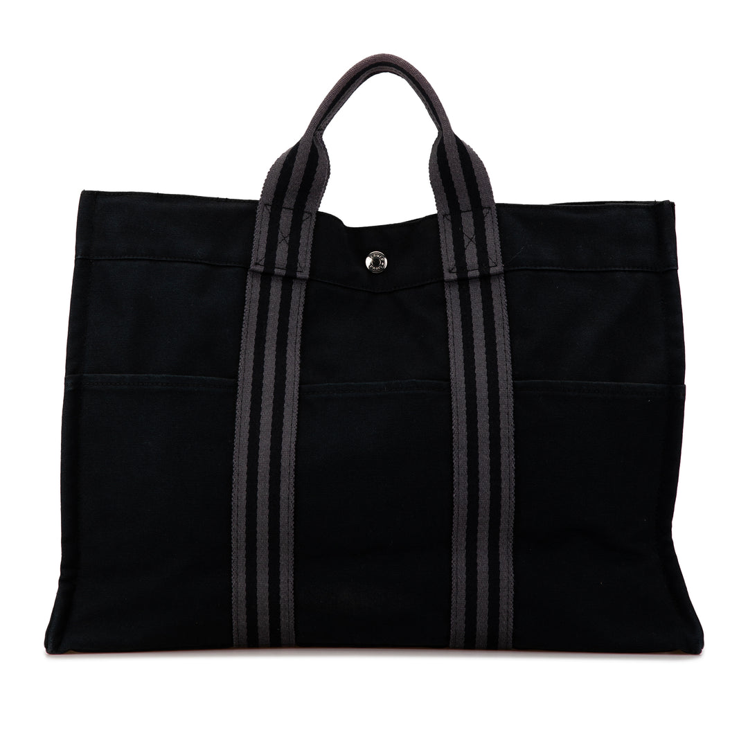 Hermès Fourre Tout MM Black - GABY PARIS