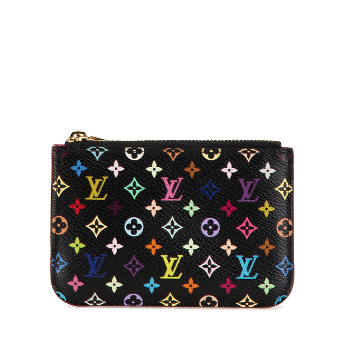 Monogram Multicolore Pochette Cles Black - Gaby Paris