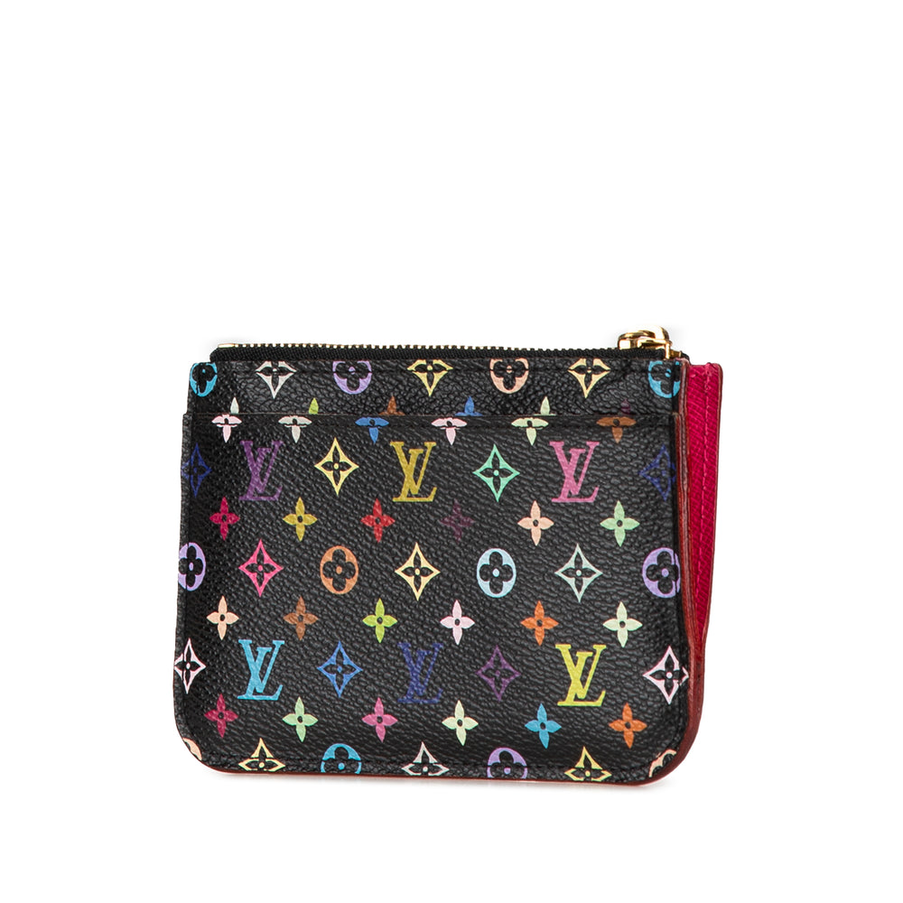 Monogram Multicolore Pochette Cles Black - Gaby Paris