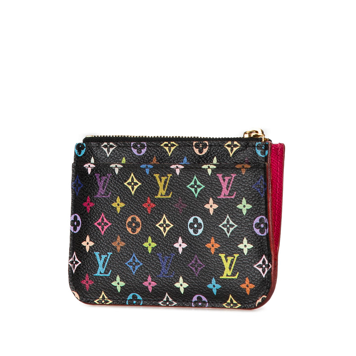 Monogram Multicolore Pochette Cles Black - Gaby Paris