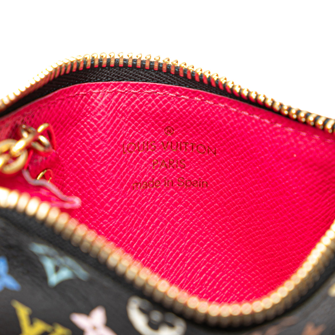 Monogram Multicolore Pochette Cles Black - Gaby Paris