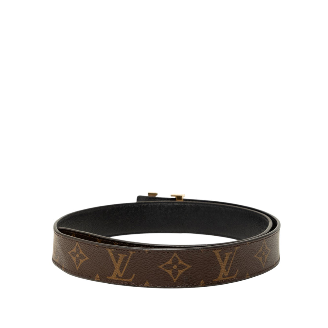 Initiales Réversible Ceinture Monogram Marron