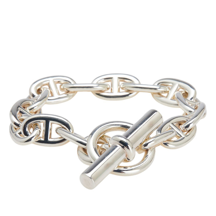 Hermès Medium Sterling Argenté Chain D'Ancre Bracelet Argenté