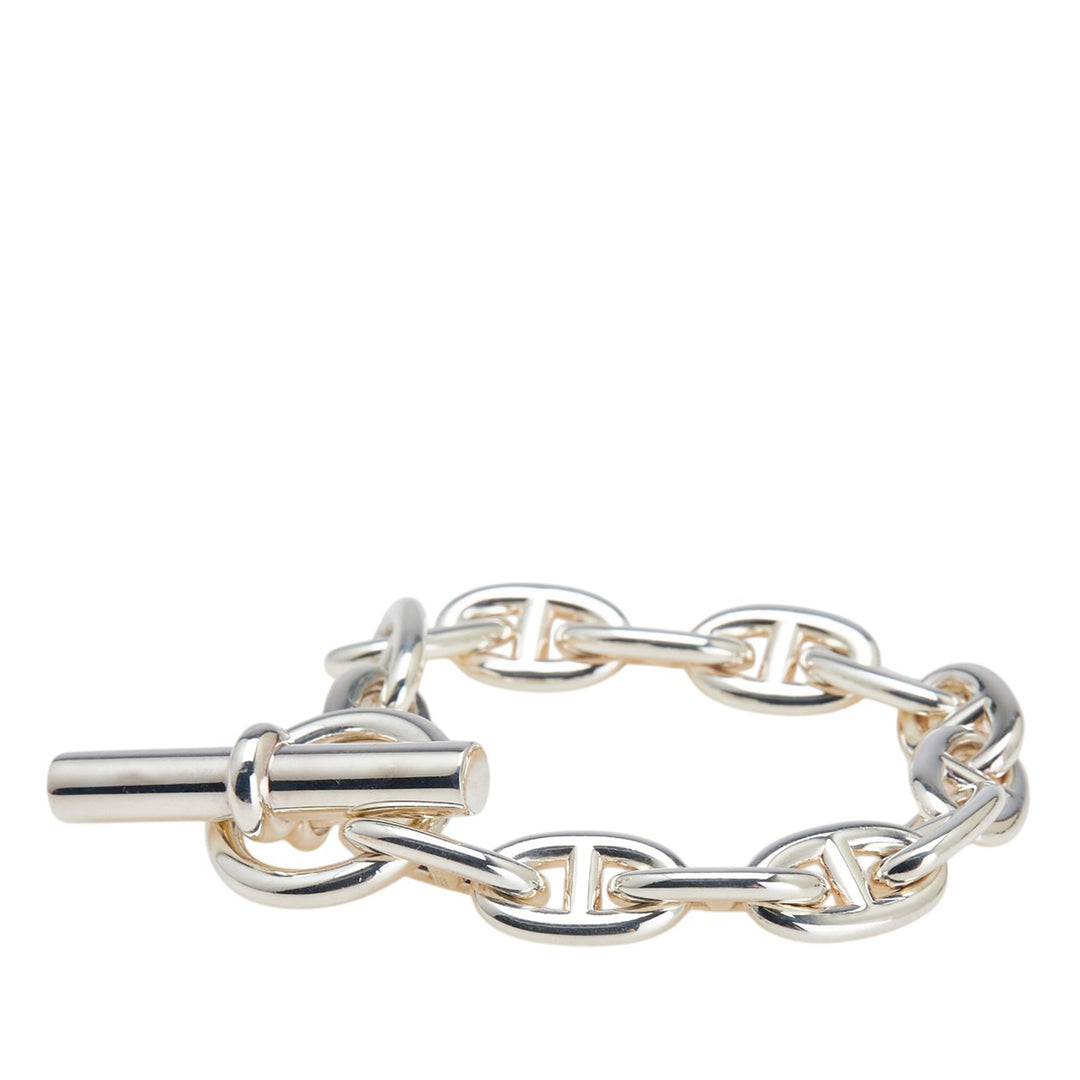 Hermès Medium Sterling Argenté Chain D'Ancre Bracelet Argenté