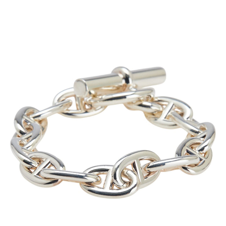 Hermès Medium Sterling Argenté Chain D'Ancre Bracelet Argenté