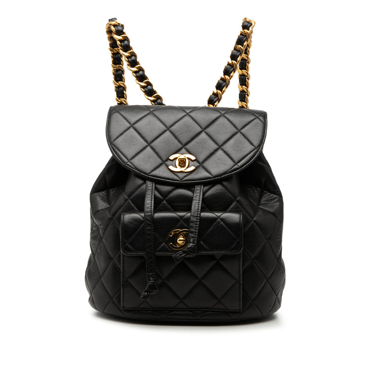 Chanel Medium Matelassé Cuir d’agneau Duma Sac à dos