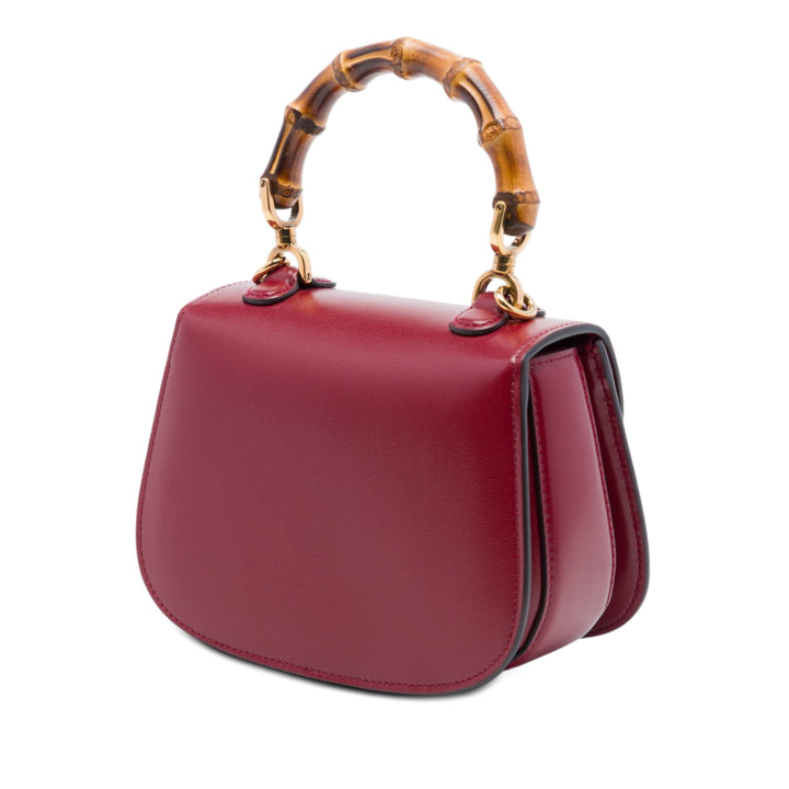Gucci Mini Cuir de veau 1947 Bamboo sac à anse supérieure