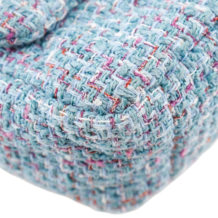 Chanel Sac à main 19 à rabat Tweed Moyen Bleu – vue 6 – GABY PARIS