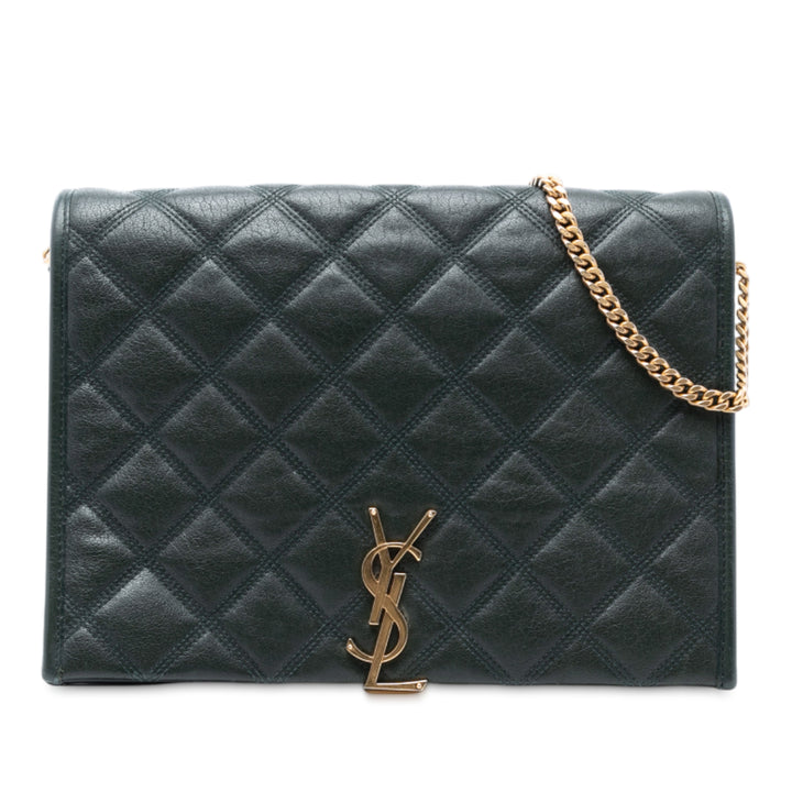 Saint Laurent Small Matelassé Cuir d’agneau Becky Chain Sac bandoulière