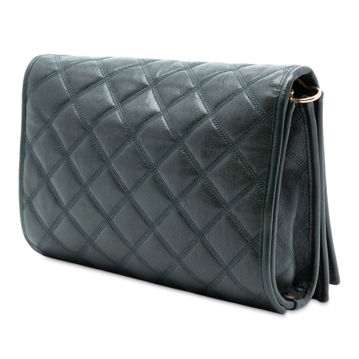 Saint Laurent Small Matelassé Cuir d’agneau Becky Chain Sac bandoulière