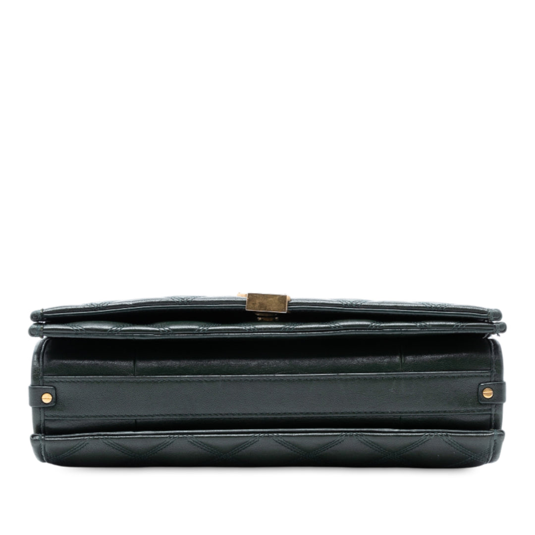 Saint Laurent Small Matelassé Cuir d’agneau Becky Chain Sac bandoulière