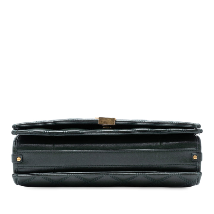 Saint Laurent Small Matelassé Cuir d’agneau Becky Chain Sac bandoulière