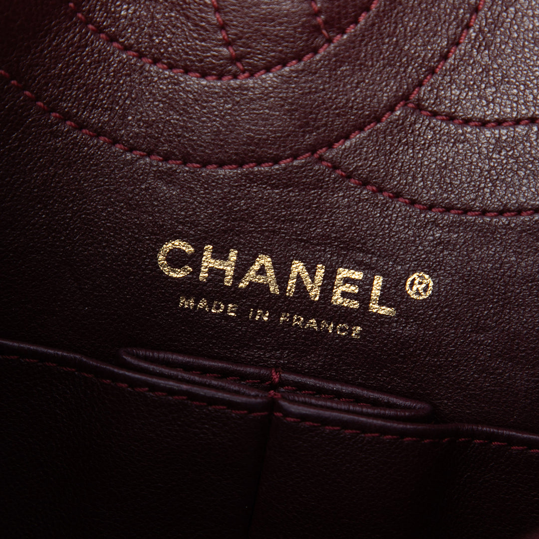 Chanel Matelassé vieilli Cuir de veau Reissue 2.55 Double rabat 225