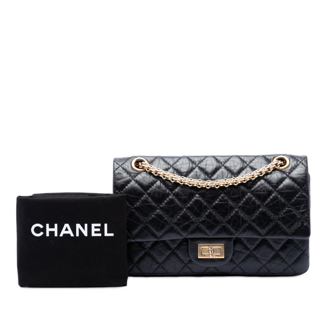 Chanel Matelassé vieilli Cuir de veau Reissue 2.55 Double rabat 225