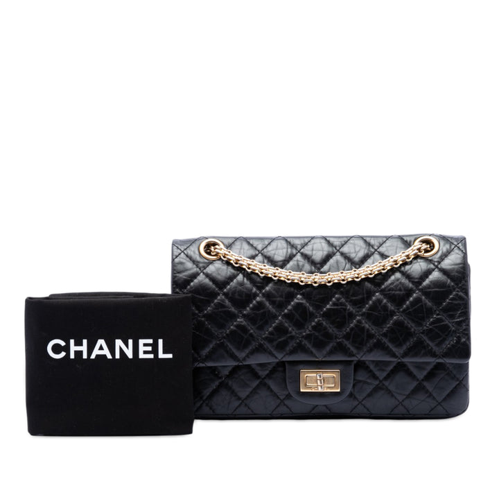 Chanel Matelassé vieilli Cuir de veau Reissue 2.55 Double rabat 225
