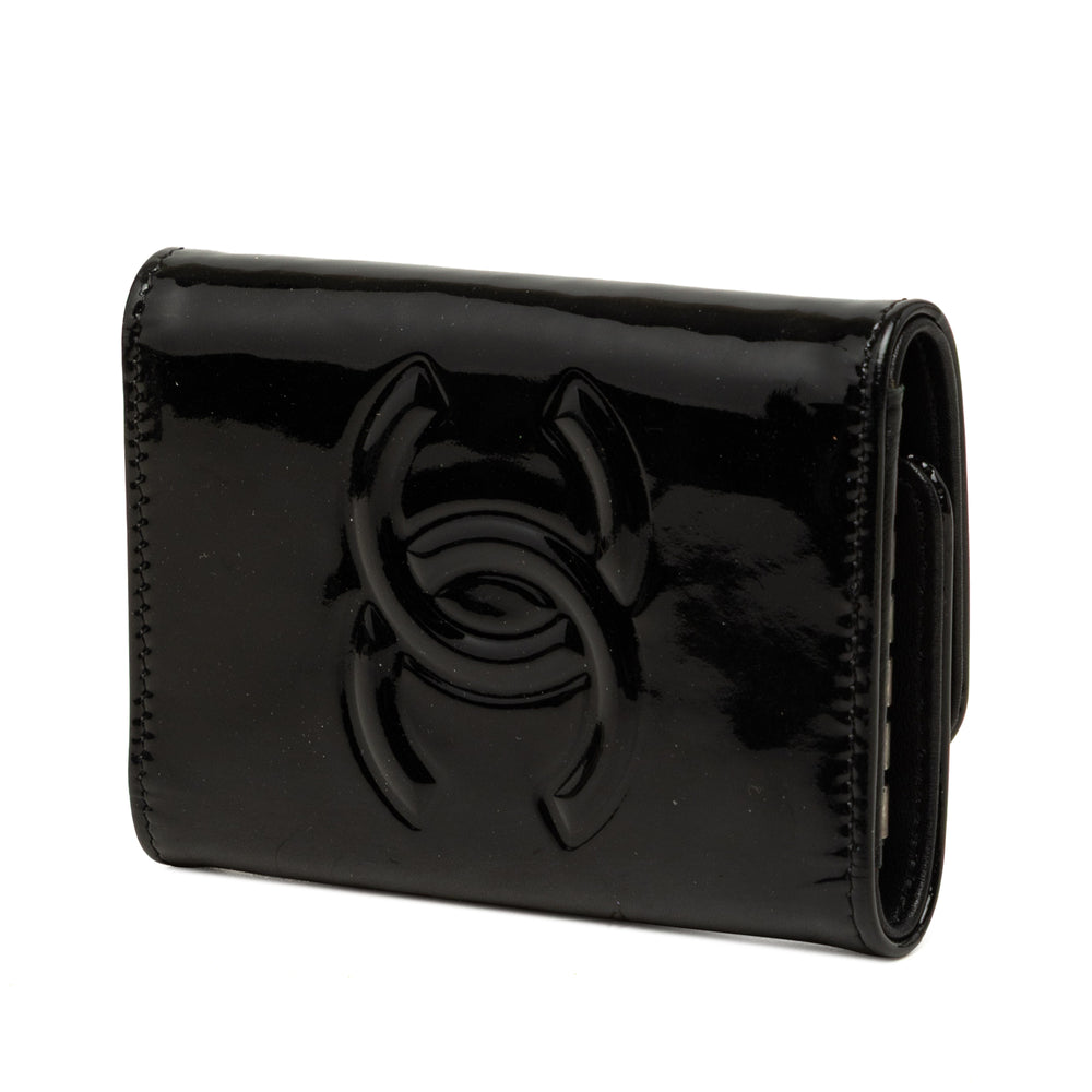 Chanel CC Camellia Porte-clés Noir – vue 2 – GABY PARIS