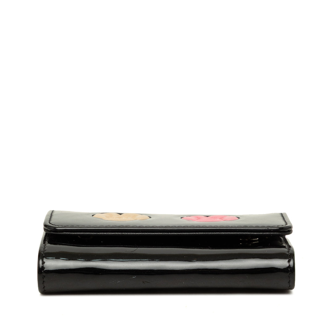Chanel CC Camellia Porte-clés Noir – vue 3 – GABY PARIS