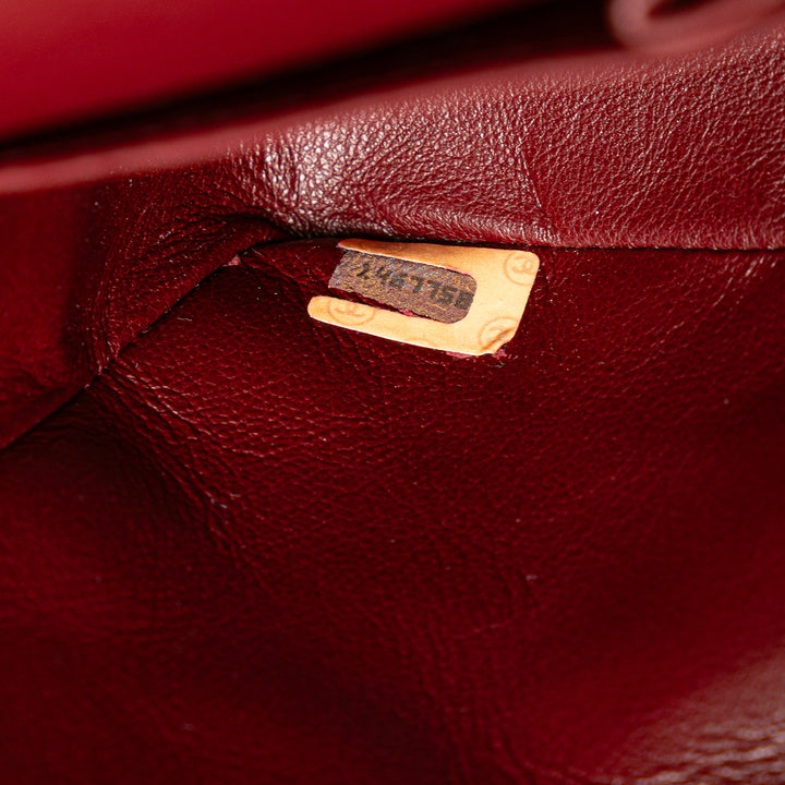 Medium Classic Lambskin Double Flap Black - Gaby Paris