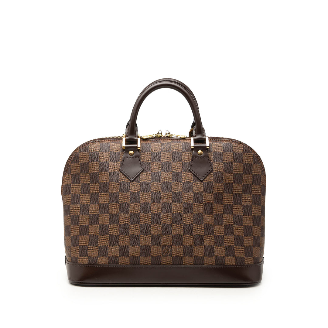 Louis Vuitton Alma PM Damier Ébène Marron – vue principale – GABY PARIS