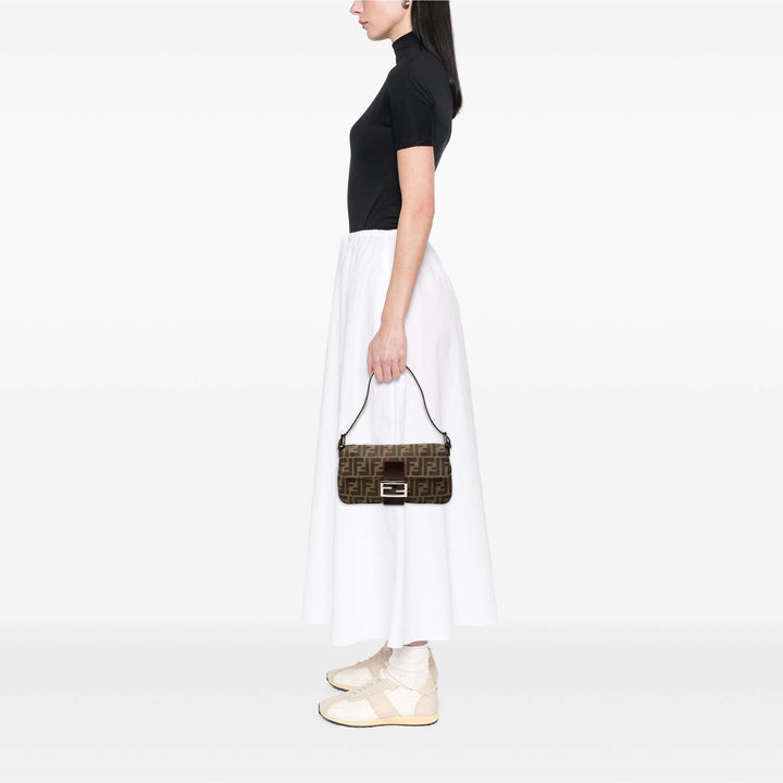 Fendi Zucca Baguette Marron – vue 6 – GABY PARIS