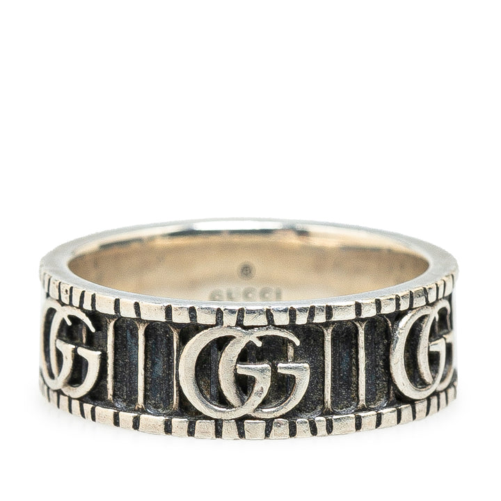 Sterling Silver GG Marmont Ring Silver - Gaby Paris