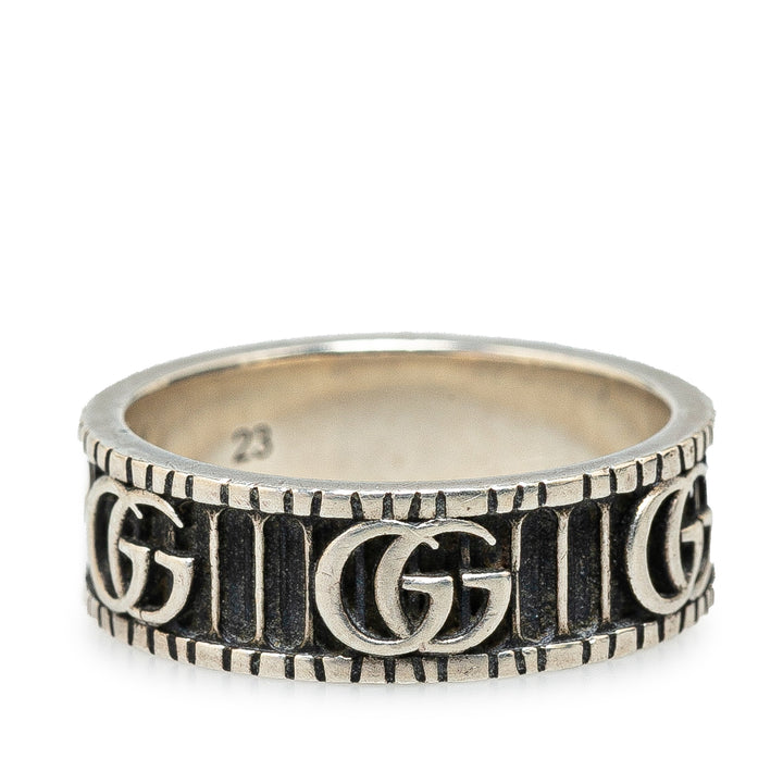 Sterling Silver GG Marmont Ring Silver - Gaby Paris