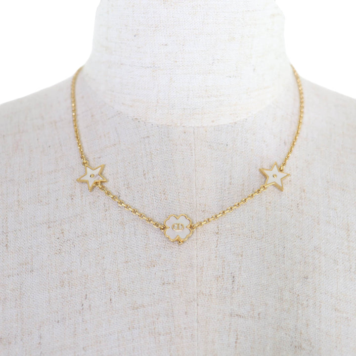 plaqué CD Mother of Perle Destiny Collier Doré