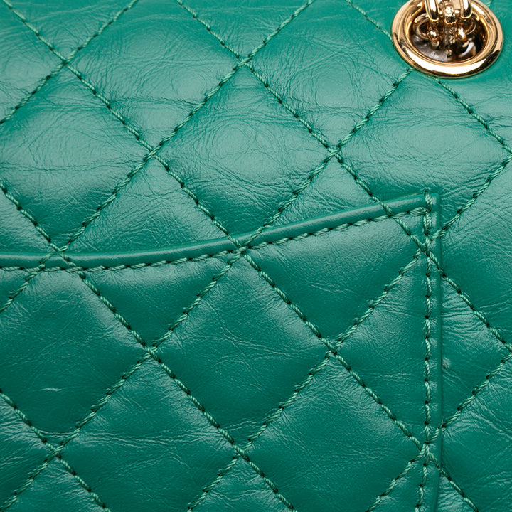 Chanel Matelassé vieilli Cuir de veau Reissue 2.55 Simple rabat 224