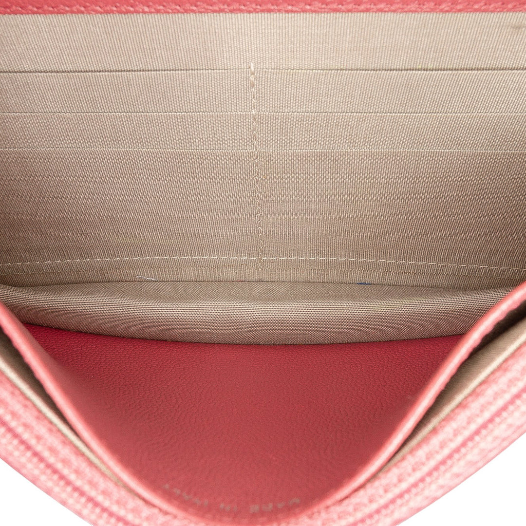 Chanel CC Caviar Sevruga Wallet On Chain Rouge