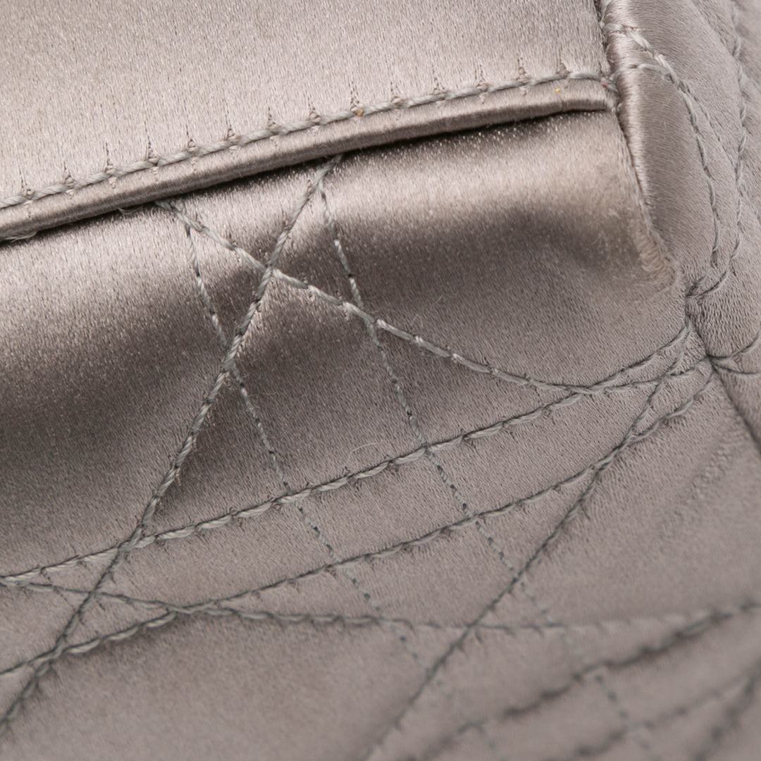 Mini Satin Cannage Lady Dior Gray - Gaby Paris