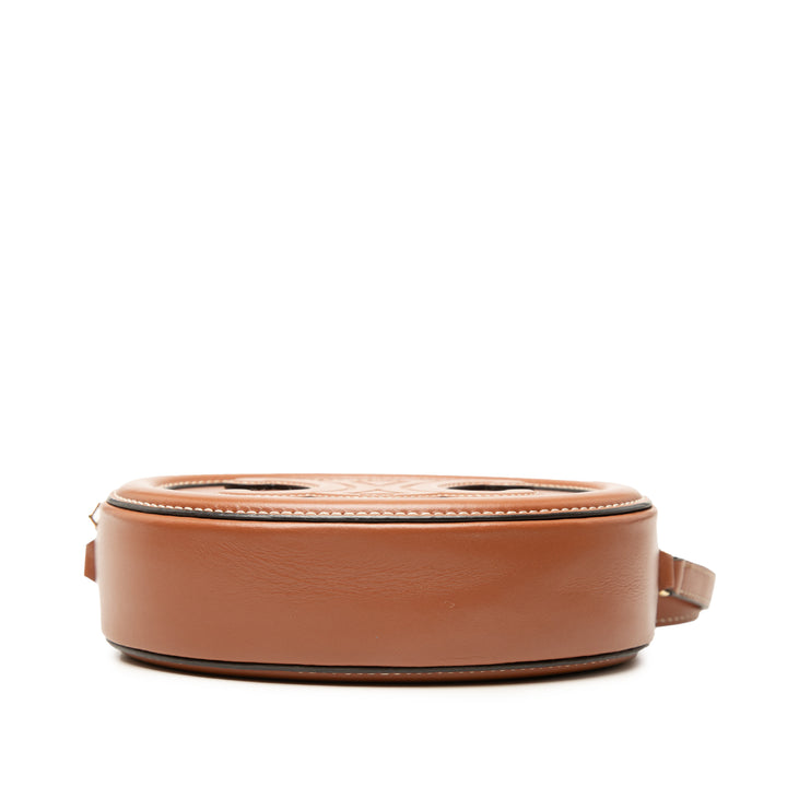 Celine Small Cuir de veau Cuir Triomphe Oval Sac porté croisé