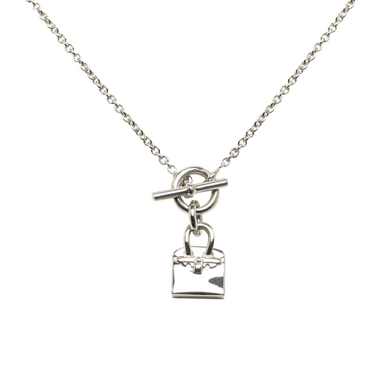 Amulettes Birkin Pendant Necklace Silver - Gaby Paris