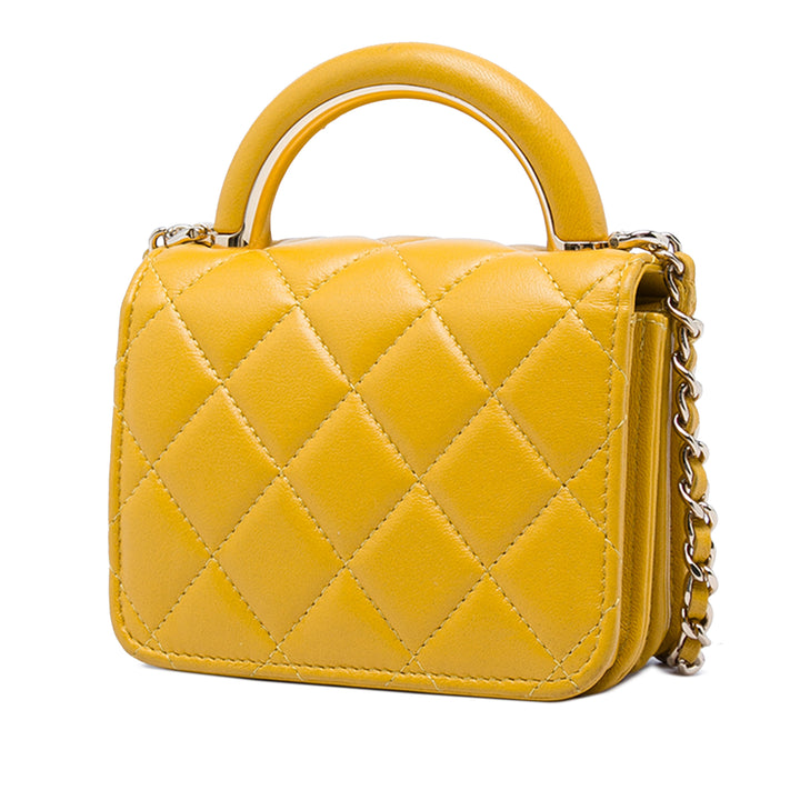 Chanel Mini Cuir d’agneau Paris Le19M Charming anse supérieure à rabat