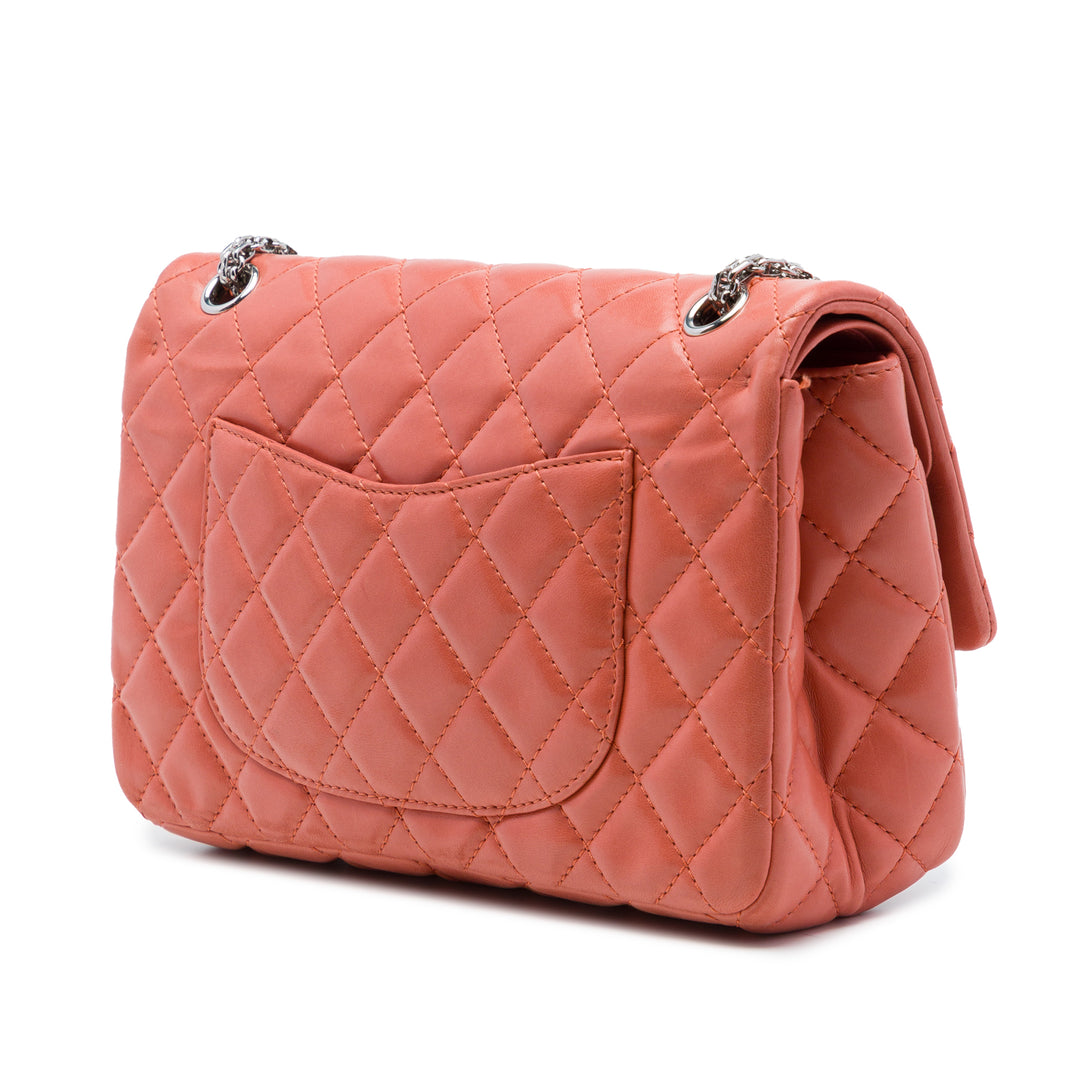 Matelassé Reissue 2.55 Double rabat 226 Cuir d'agneau Orange