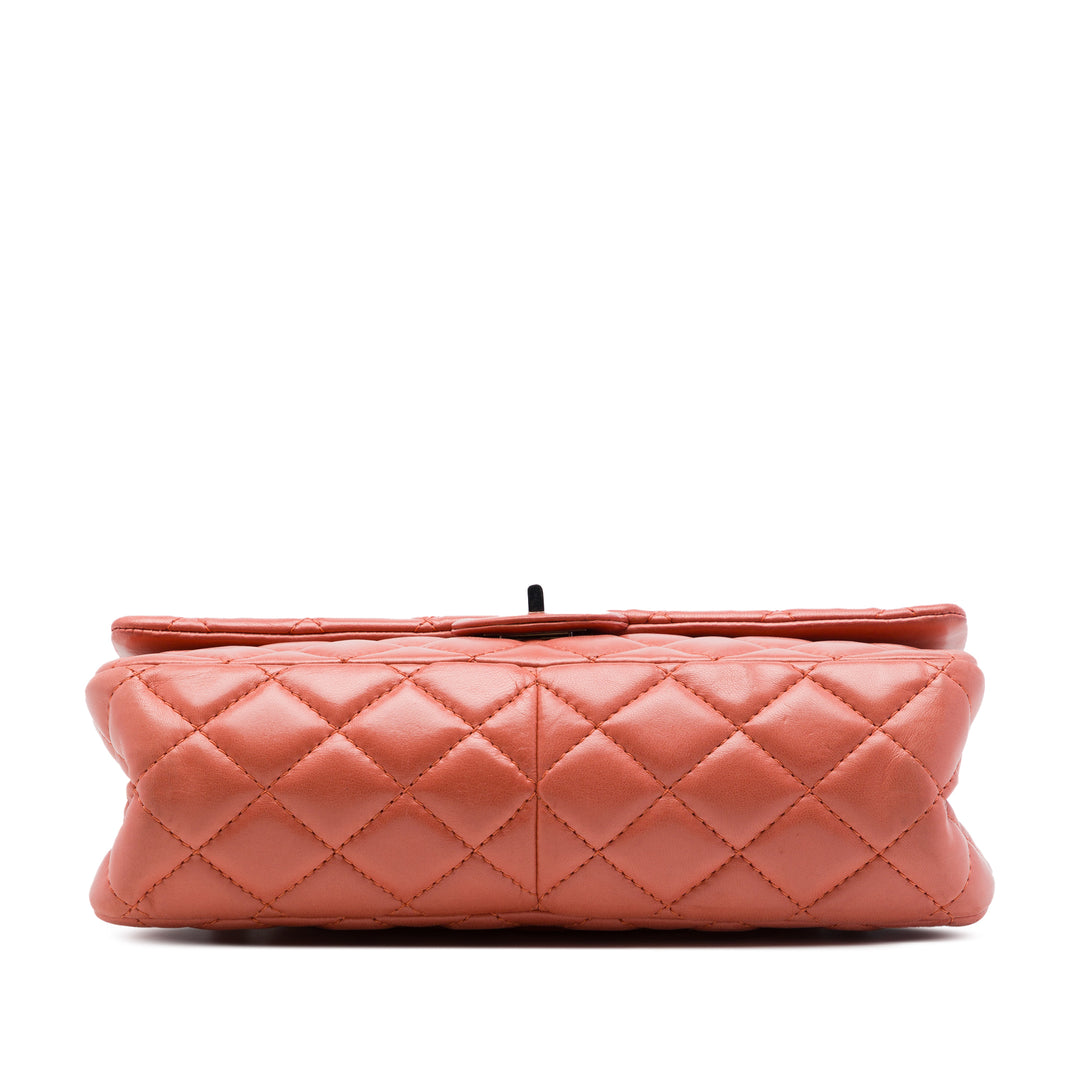Matelassé Reissue 2.55 Double rabat 226 Cuir d'agneau Orange