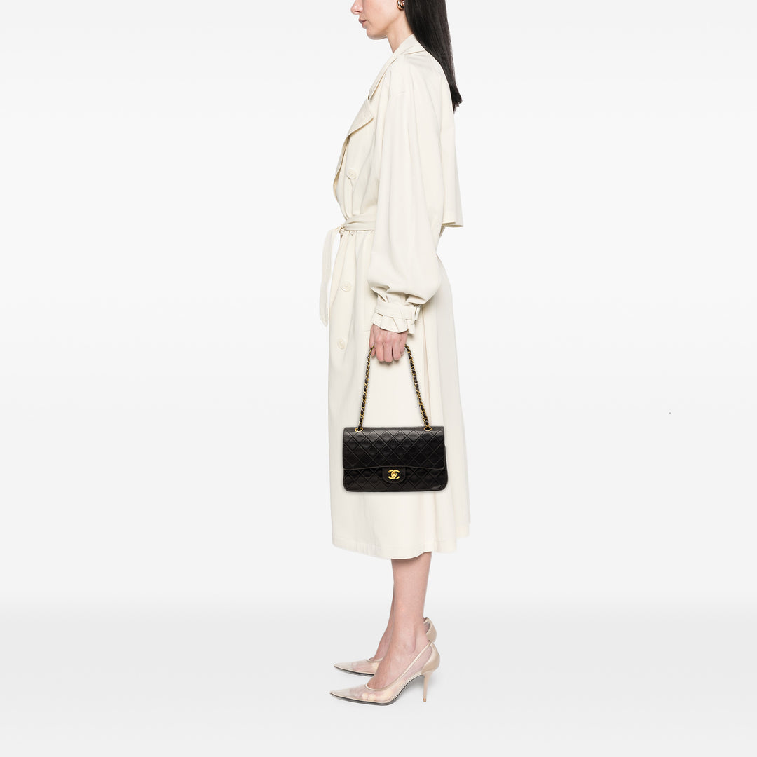 Chanel Medium Classic Cuir d’agneau Double rabat
