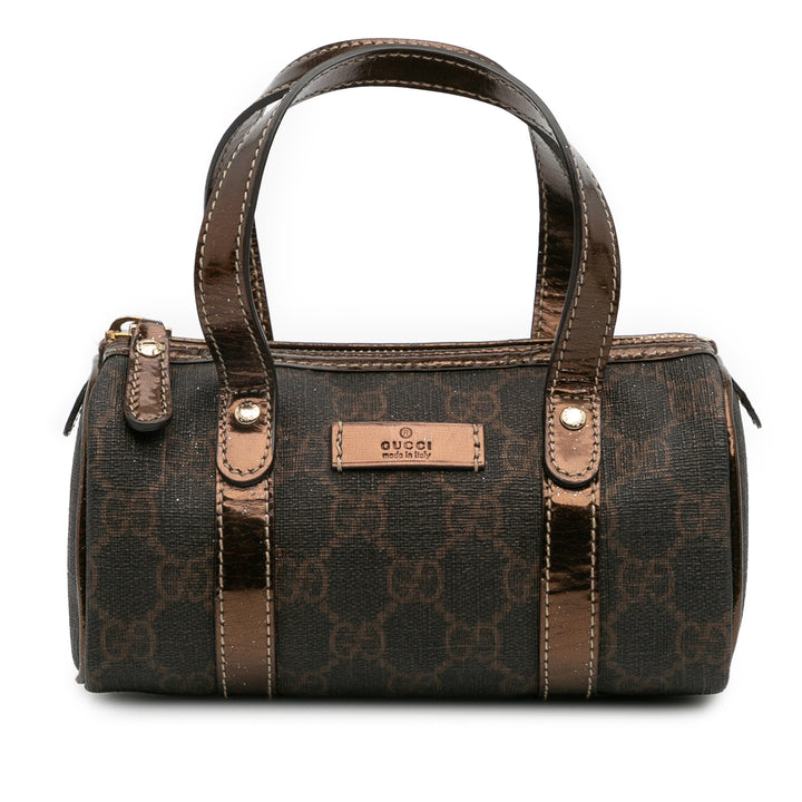 Gucci Sac à main Joy Boston GG Supreme Mini Marron – vue principale – GABY PARIS