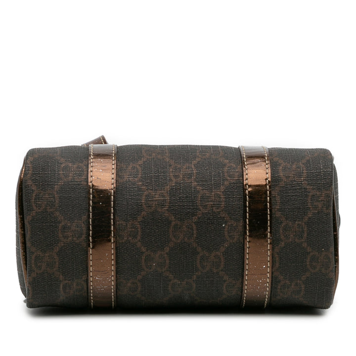 Gucci Sac à main Joy Boston GG Supreme Mini Marron – vue 3 – GABY PARIS