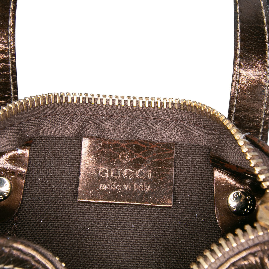 Gucci Sac à main Joy Boston GG Supreme Mini Marron – vue 5 – GABY PARIS