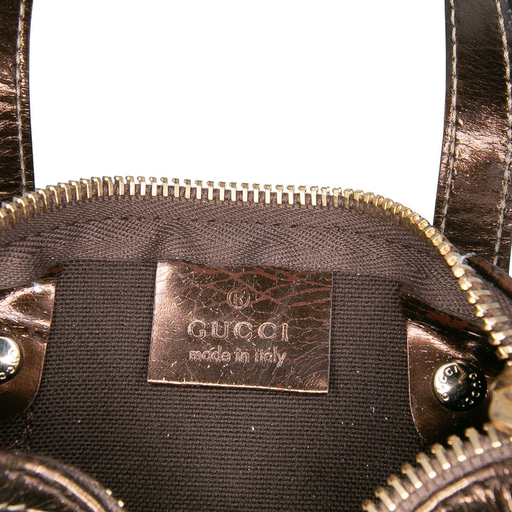 Gucci Sac à main Joy Boston GG Supreme Mini Marron – vue 5 – GABY PARIS