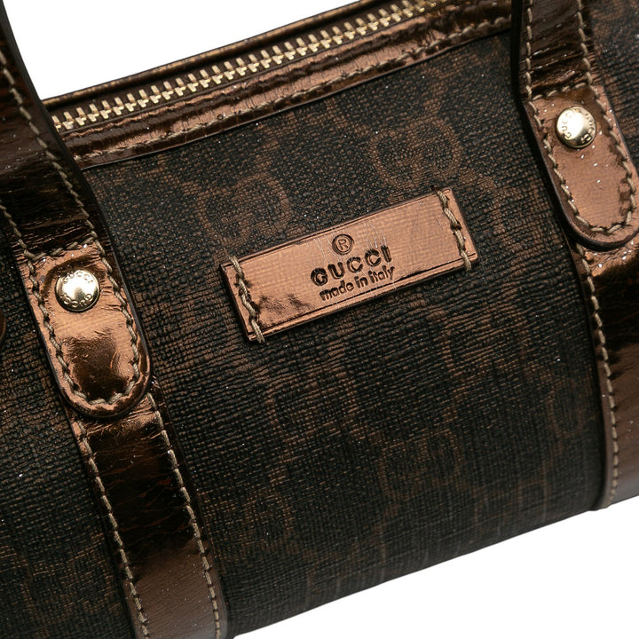 Gucci Sac à main Joy Boston GG Supreme Mini Marron – vue 9 – GABY PARIS