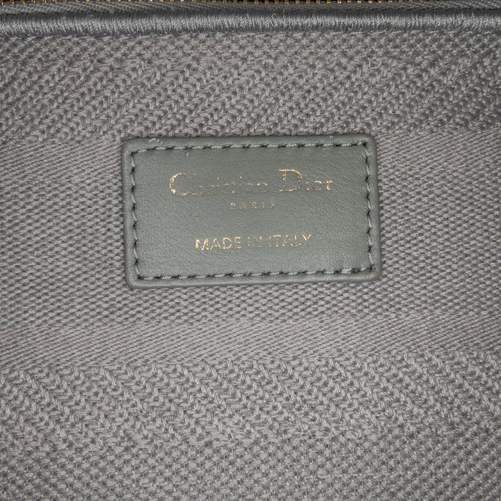 Dior Medium brodé Toile Cannage Lady D Lite