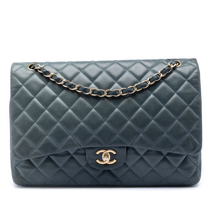 Chanel Maxi Classic Cuir d’agneau Simple rabat